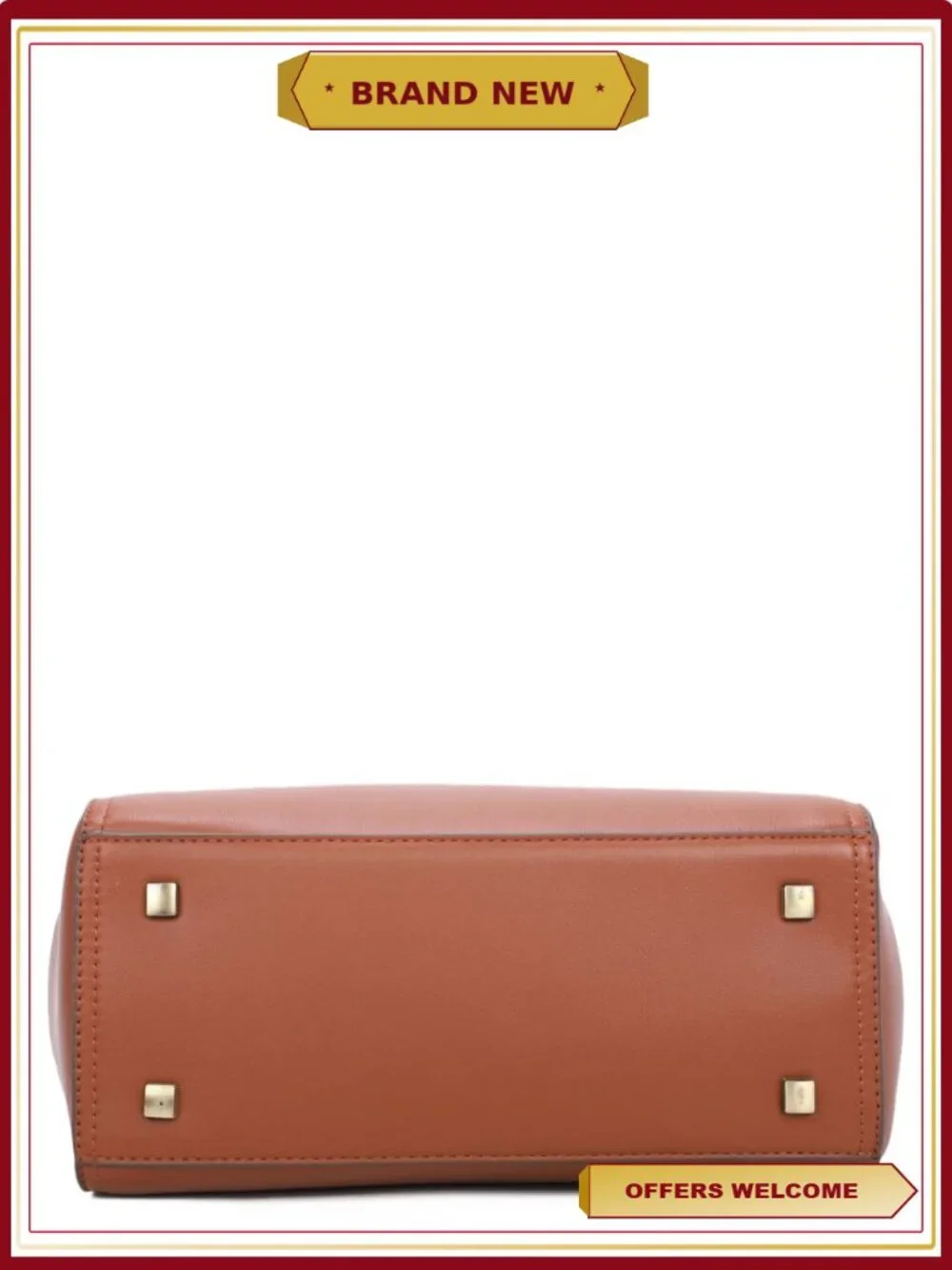 Sam Edelman Giana Satchel Crossbody Handbag Ivory Leather
